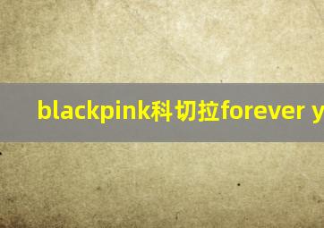 blackpink科切拉forever young